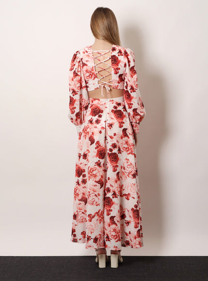 Actualee Linen And Cotton Blend Long Dress