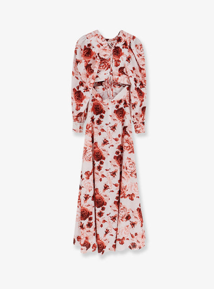 Actualee Linen And Cotton Blend Long Dress