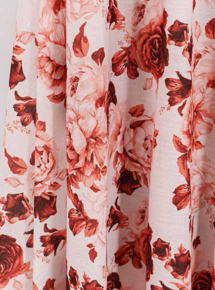 Actualee Linen And Cotton Blend Long Dress
