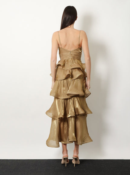 Actualee Ruffled Long Dress
