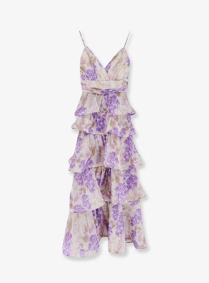 Actualee Ruffled Long Dress Lillac