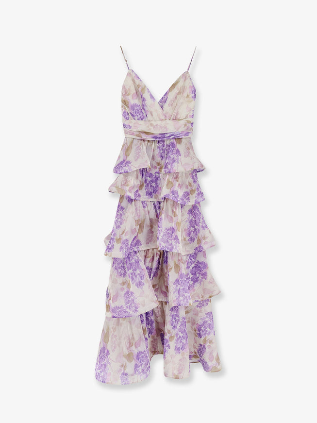 Actualee Ruffled Long Dress Lillac