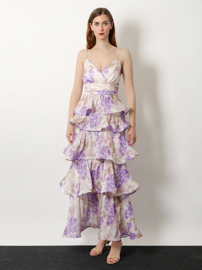 Actualee Ruffled Long Dress