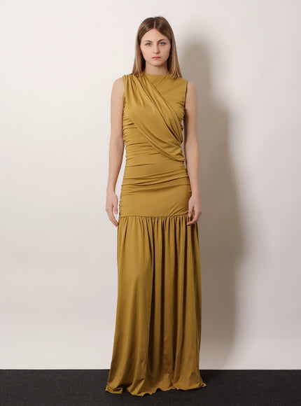Actualee Draped Long Dress