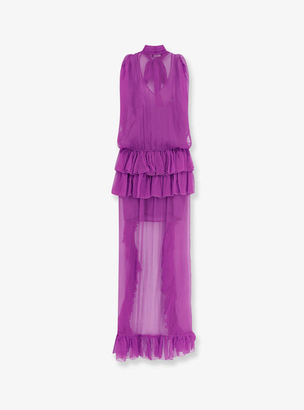 Actualee Asymmetric Voile Dress
