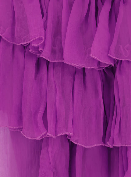 Actualee Asymmetric Voile Dress