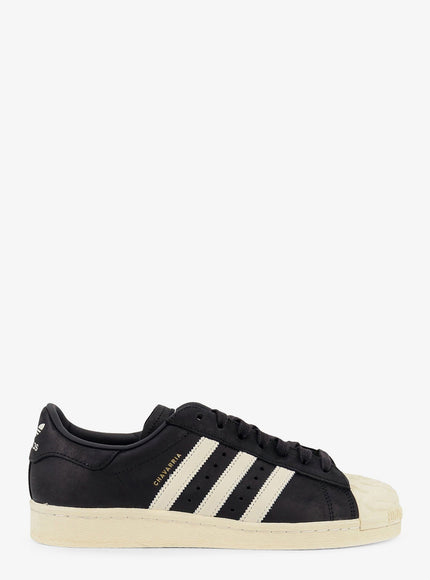 Adidas X Willy Chavarria Leather Chavarria Superstar Sneakers Cblack Owhite