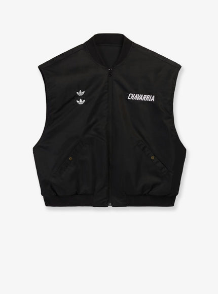 Adidas X Willy Chavarria Reversible Nylon Sleeveless Jacket Black