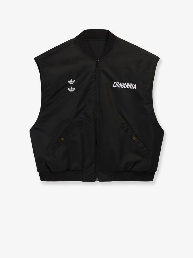 Adidas X Willy Chavarria Reversible Nylon Sleeveless Jacket Black
