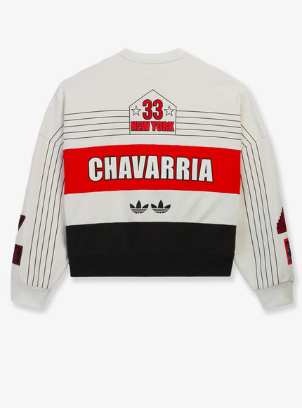 Adidas X Willy Chavarria Wc Ny Ball Crew Cotton Sweatshirt