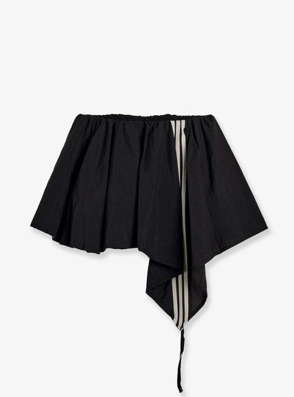 Adidas Y-3 Nylon Skirt With Ionic Logo Bands Black