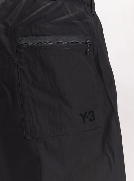 Adidas Y-3 Cotton Blend Cargo Bermuda Shorts