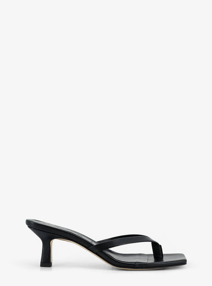 Aeyde Wilma Leather Sandals Black
