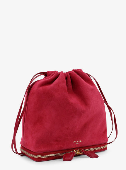Alaia Le Pochon Suede Crossbody Bag