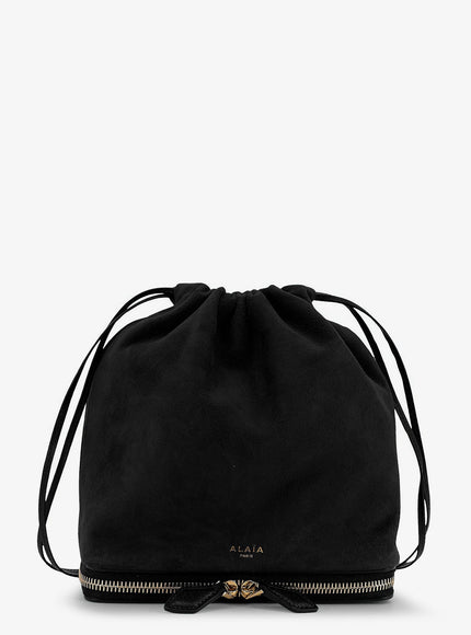 Alaia Le Pochon Suede Crossbody Bag Uni Noir