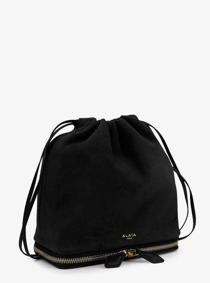 Alaia Le Pochon Suede Crossbody Bag