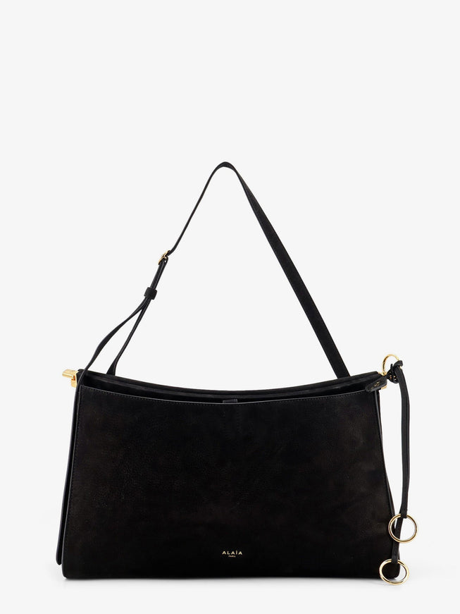 Alaia Le Click Pocket 35 Nabuk Shoulder Bag Uni Noir