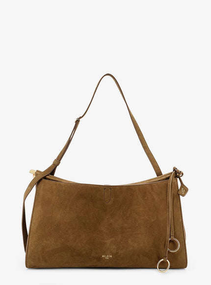 Alaia Le Click Pocket 35 Nabuk Shoulder Bag Uni Vertkaki
