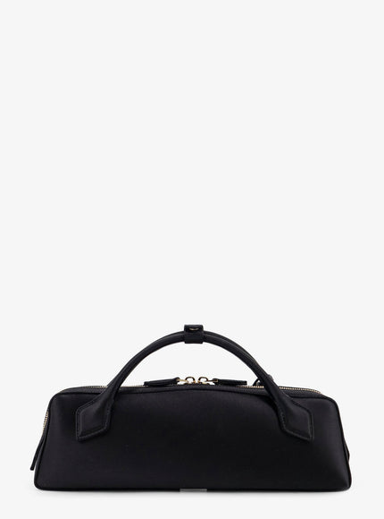 Alaia Le Teckel Satin Handbag With Logo On The Front