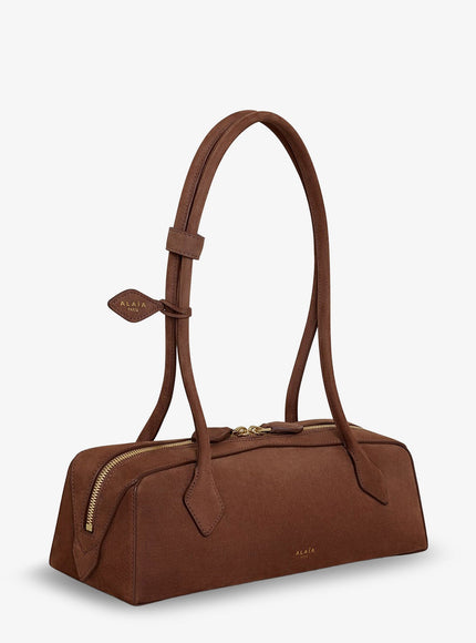 Alaia Borsa A Spalla Teckel Medium In Suede