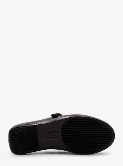 Alaia Rubber Flat Mesh Ballerinas