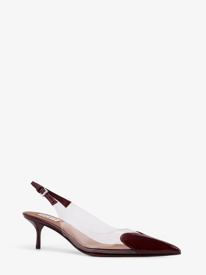 Alaia Le Coeur Pvc And Leather Slingback Décolleté