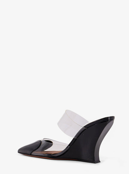 Alaia Le Coeur Patent Leather Mule