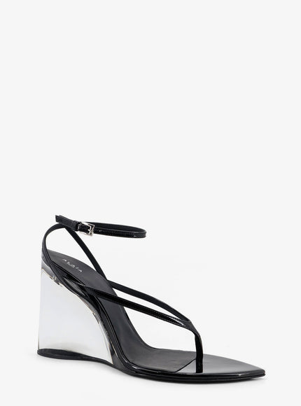 Alaia Leather Sandals With Plexiglass Heels
