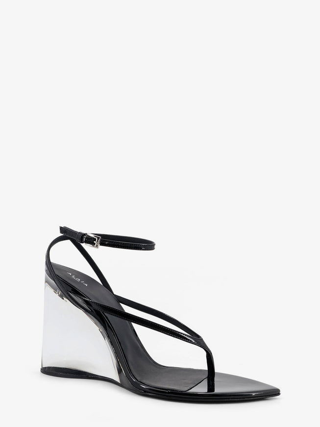 Alaia Leather Sandals With Plexiglass Heels