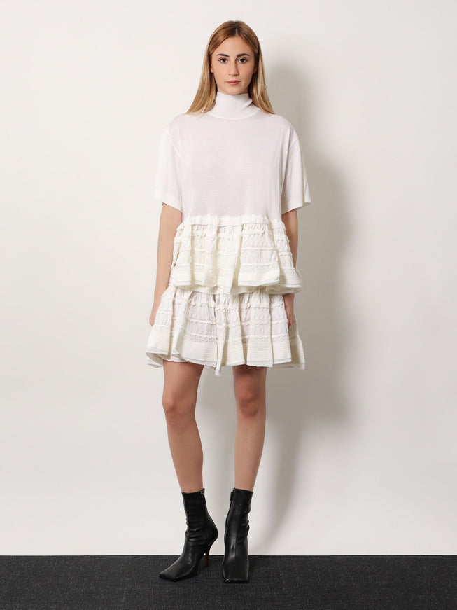 Alaia Peplum Virgin Wool Sweater