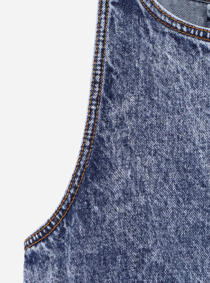 Alaia Peplum Denim Top