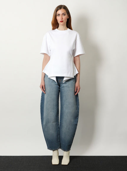 Alaia Paneled Cotton T-Shirt