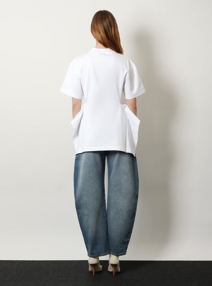Alaia Paneled Cotton T-Shirt