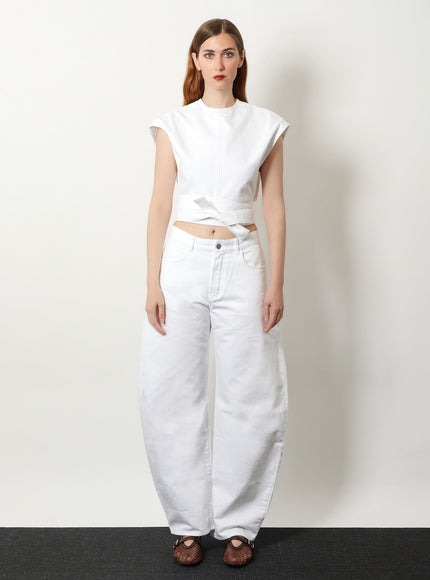 Alaia Curved Denim Trousers