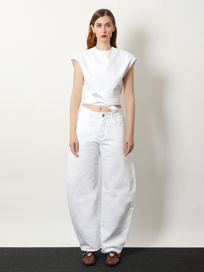 Alaia Curved Denim Trousers
