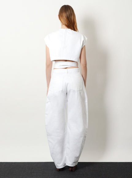 Alaia Curved Denim Trousers