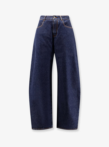 Alaia Low Round Jeans 34 Dock Blue