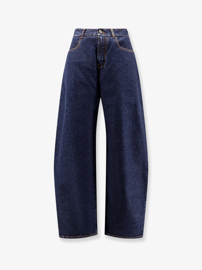 Alaia Low Round Jeans 34 Dock Blue