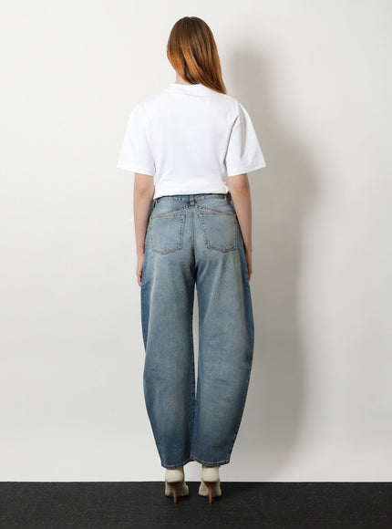Alaia Faded Blue Denim Jeans