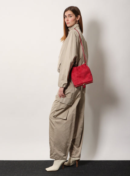 Alaia Silk Blend Cargo Trousers