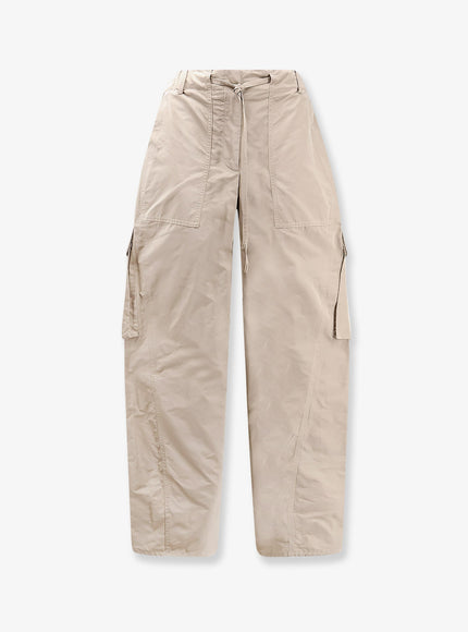 Alaia Silk Blend Cargo Trousers 34 Sable