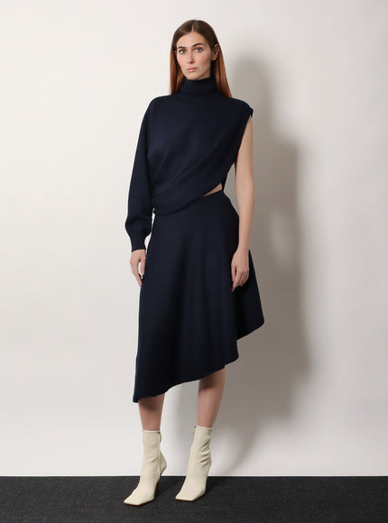 Alaia Cut-Out Virgin Wool Dress