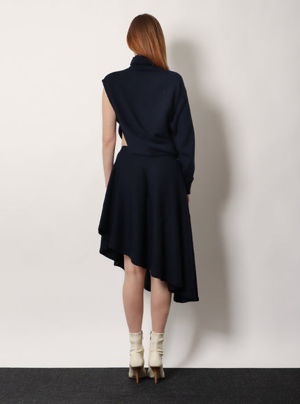 Alaia Cut-Out Virgin Wool Dress