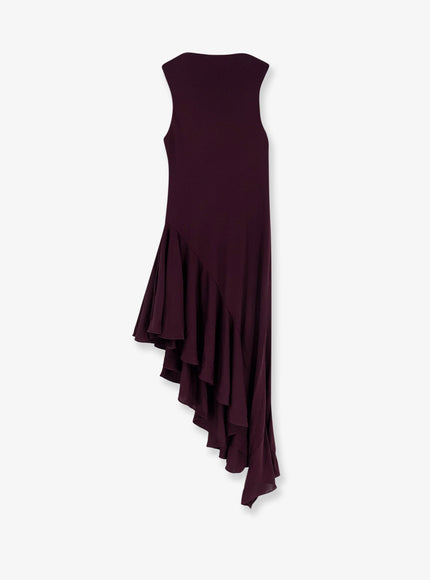 Alaia Long Asymmetrical Viscose Dress