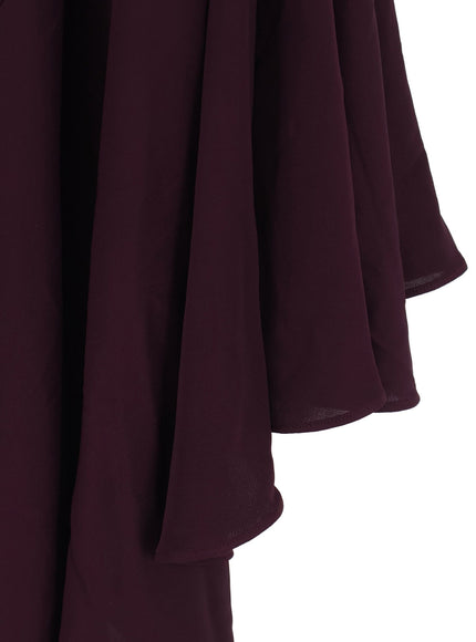 Alaia Long Asymmetrical Viscose Dress