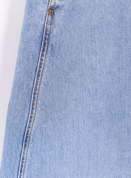 Alaia Round Denim Jumpsuit