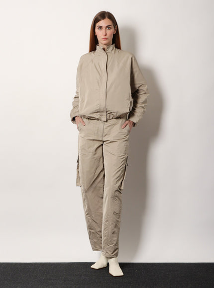 Alaia Windbreaker Nylon And Silk Jacket