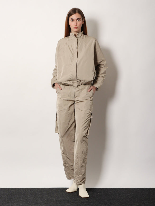Alaia Windbreaker Nylon And Silk Jacket