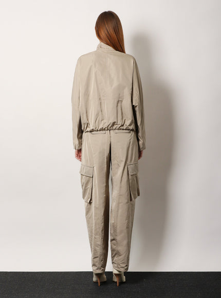 Alaia Windbreaker Nylon And Silk Jacket