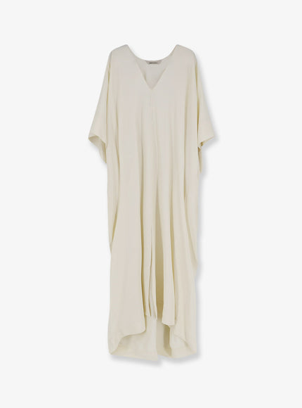 Alberta Ferretti Viscose Long Dress S Avorio